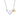 Silver And Yellow Gold You And Me Necklace