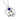 Silver Cuddling Cats Lapis Lazuli Necklace